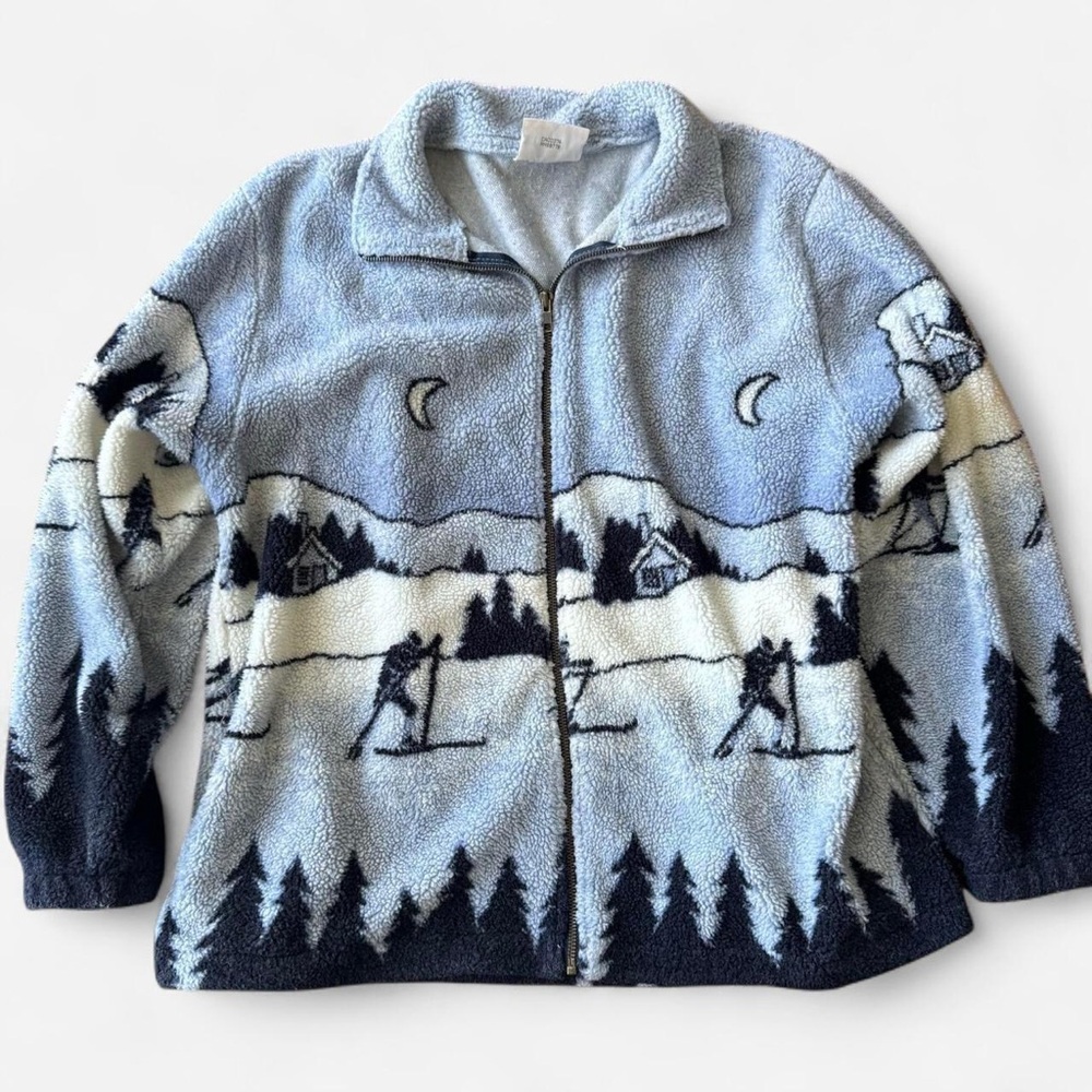 Vintage northern reflections aop ski moon jacket
